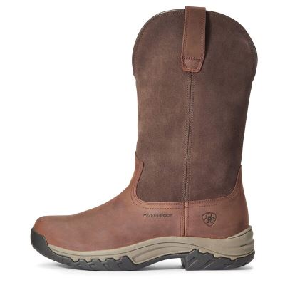 Ariat Terrain Pull On Waterproof Koyu Kahverengi Outdoor Ayakkabı Bayan (37055-967)